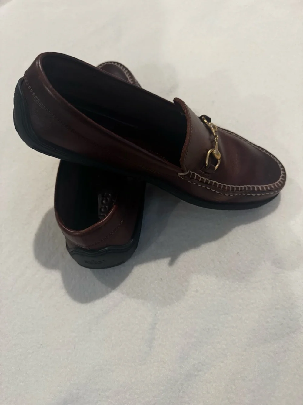 Gucci women Dark Brown Leather Horsebit Loafers - Picture 3 of 7